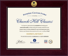 The Institute of Internal Auditors certificate frame - Century Gold Engraved Certificate Frame in Cordova