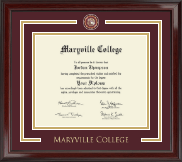 Maryville College Showcase Edition Diploma Frame in Encore