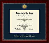 University of New Haven diploma frame - Gold Engraved Medallion Diploma Frame in Sutton