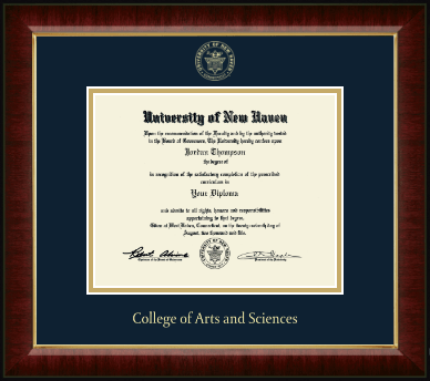 University of New Haven diploma frame - Gold Embossed Diploma Frame in Murano