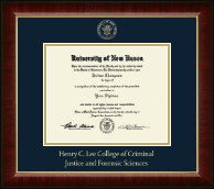 University of New Haven Gold Embossed Diploma Frame in Murano