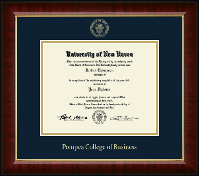University of New Haven diploma frame - Gold Embossed Diploma Frame in Murano