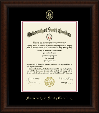 University of South Carolina Sumter diploma frame - Gold Embossed Diploma Frame in Lenox