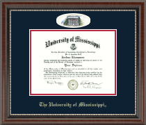 The University of Mississippi diploma frame - Campus Cameo Diploma Frame in Chateau