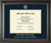 Marquette University Gold Embossed Diploma Frame in Acadia