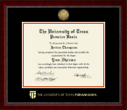 The University of Texas Permian Basin diploma frame - Gold Engraved Medallion Diploma Frame in Sutton