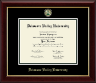 Delaware Valley University diploma frame - Masterpiece Medallion Diploma Frame in Gallery