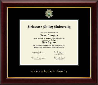 Delaware Valley University diploma frame - Masterpiece Medallion Diploma Frame in Gallery