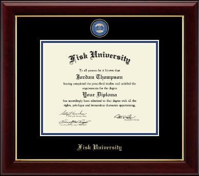 Fisk University diploma frame - Masterpiece Medallion Diploma Frame in Gallery