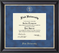 Fisk University Regal Edition Diploma Frame in Noir