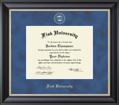 Fisk University diploma frame - Regal Edition Diploma Frame in Noir