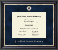 Palm Beach Atlantic University Regal Edition Diploma Frame in Noir