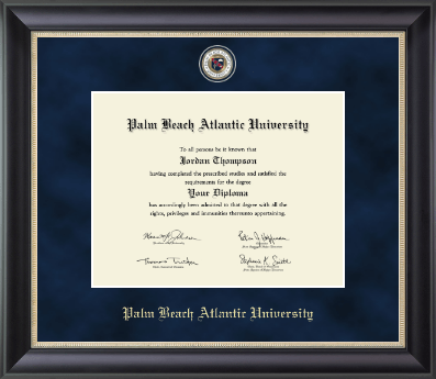 Palm Beach Atlantic University diploma frame - Regal Edition Diploma Frame in Noir