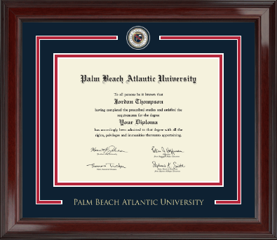 Palm Beach Atlantic University diploma frame - Showcase Edition Diploma Frame in Encore