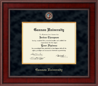 Gannon University diploma frame - Presidential Masterpiece Diploma Frame in Jefferson