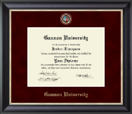 Gannon University Regal Edition Diploma Frame in Noir