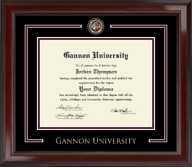 Gannon University diploma frame - Showcase Edition Diploma Frame in Encore