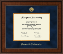 Marquette University diploma frame - Presidential Gold Engraved Diploma Frame in Madison