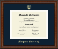 Marquette University Gold Embossed Diploma Frame in Austin