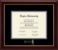Taylor University Gold Embossed 175th Anniversary Edition Diploma Frame in Gallery
