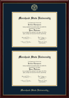 Morehead State University diploma frame - Double Diploma Frame in Galleria
