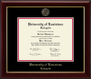 University of Louisiana Lafayette diploma frame - Masterpiece Medallion Diploma Frame in Gallery