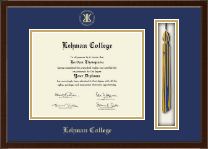 Lehman College Tassel Edition Diploma Frame in Delta