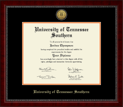 University of Tennessee Southern diploma frame - Gold Engraved Medallion Diploma Frame in Sutton