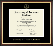University of Tennessee Southern diploma frame - Gold Embossed Diploma Frame in Studio Gold