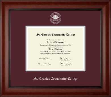 St. Charles Community College diploma frame - Silver Embossed Diploma Frame in Cambridge