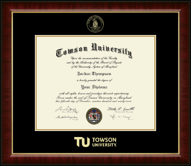 Towson University diploma frame - Gold Embossed Diploma Frame in Murano
