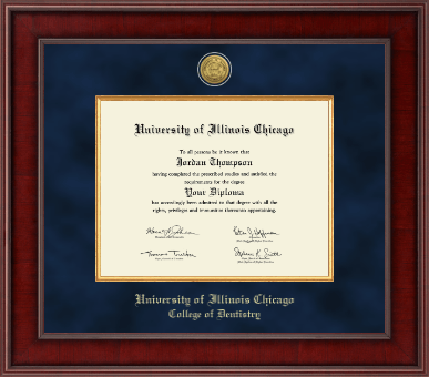University of Illinois Chicago diploma frame - Presidential Gold Engraved Diploma Frame in Jefferson