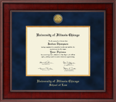 University of Illinois Chicago diploma frame - Presidential Gold Engraved Diploma Frame in Jefferson