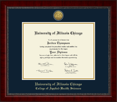 University of Illinois Chicago diploma frame - Gold Engraved Medallion Diploma Frame in Sutton