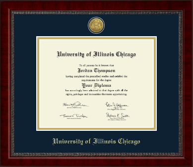 University of Illinois Chicago diploma frame - Gold Engraved Medallion Diploma Frame in Sutton