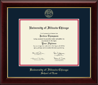 University of Illinois Chicago diploma frame - Gold Embossed Diploma Frame in Gallery