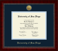 University of San Diego diploma frame - Gold Engraved Medallion Diploma Frame in Sutton