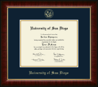 University of San Diego diploma frame - Gold Embossed Diploma Frame in Murano