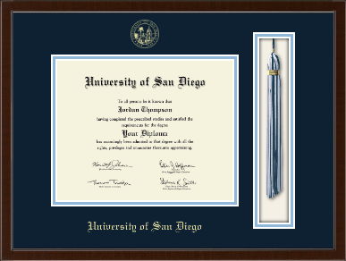 University of San Diego diploma frame - Tassel & Cord Diploma Frame in Delta