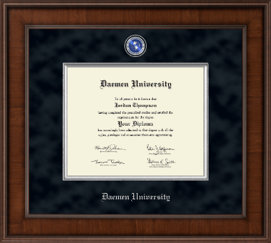 Daemen University diploma frame - Presidential Masterpiece Diploma Frame in Madison