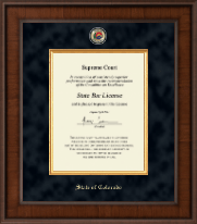 State of Colorado Presidential Masterpiece Certificate Frame in Madison