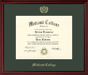 Midland College diploma frame - Gold Embossed Diploma Frame in Camby
