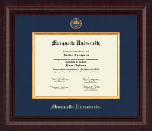 Marquette University diploma frame - Presidential Masterpiece Diploma Frame in Premier