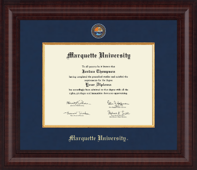 Marquette University diploma frame - Presidential Masterpiece Diploma Frame in Premier