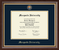 Marquette University diploma frame - Masterpiece Medallion Diploma Frame in Hampshire