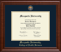 Marquette University Masterpiece Medallion Diploma Frame in Prescott