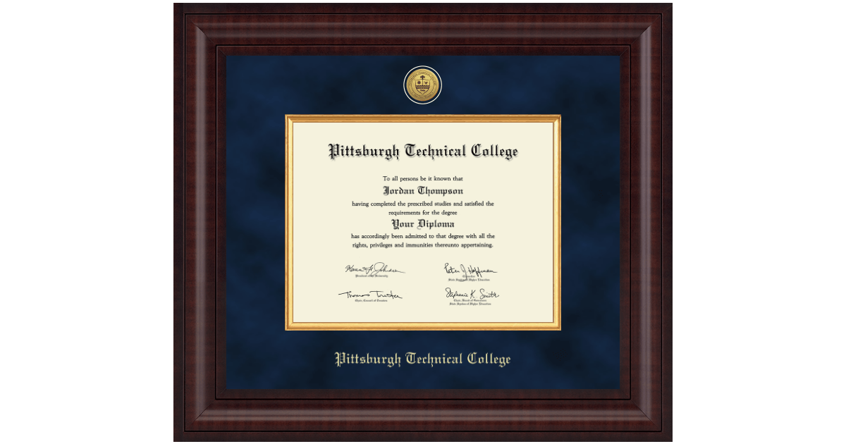 Pittsburgh Technical College Diploma Frames Church Hill Classics