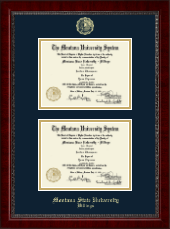Montana State University Billings Double Diploma Frame in Sutton
