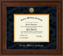 Culver Academies diploma frame - Presidential Gold Engraved Diploma Frame in Madison