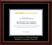 American Board of Physical Therapy Residency & Fellowship Education certificate frame - Gold Embossed Certificate Frame in Gallery